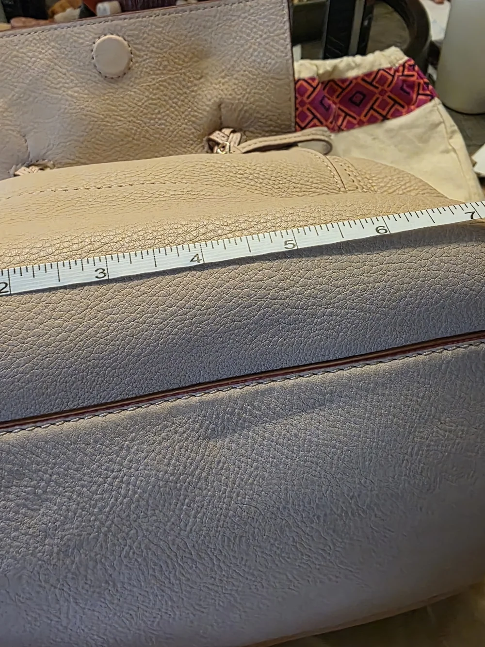 Tory Burch Blush Leather Tote with Braided Handles
